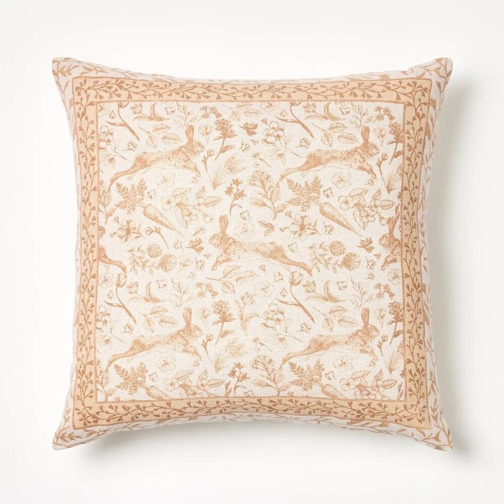 Printed Easter Toile Square Throw Pillow – Threshold Studio McGee Target 2025‎